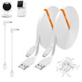thumbnail image 1 of Cable de extensión de alimentación de 9 m compatible con Wyze Cam v4, color blanco, 1 of 7