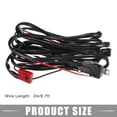 thumbnail image 4 of LED Work Light Bar Wiring Harness Kit for Off Road with 2 2m/6.7ft Long Plastic Ruber 1 Set, 4 of 7