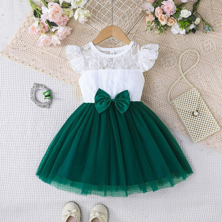 green emerald velvet dress Girls Easter Dress in Sage Green Floral – Lisa Ann's Creations main image 1