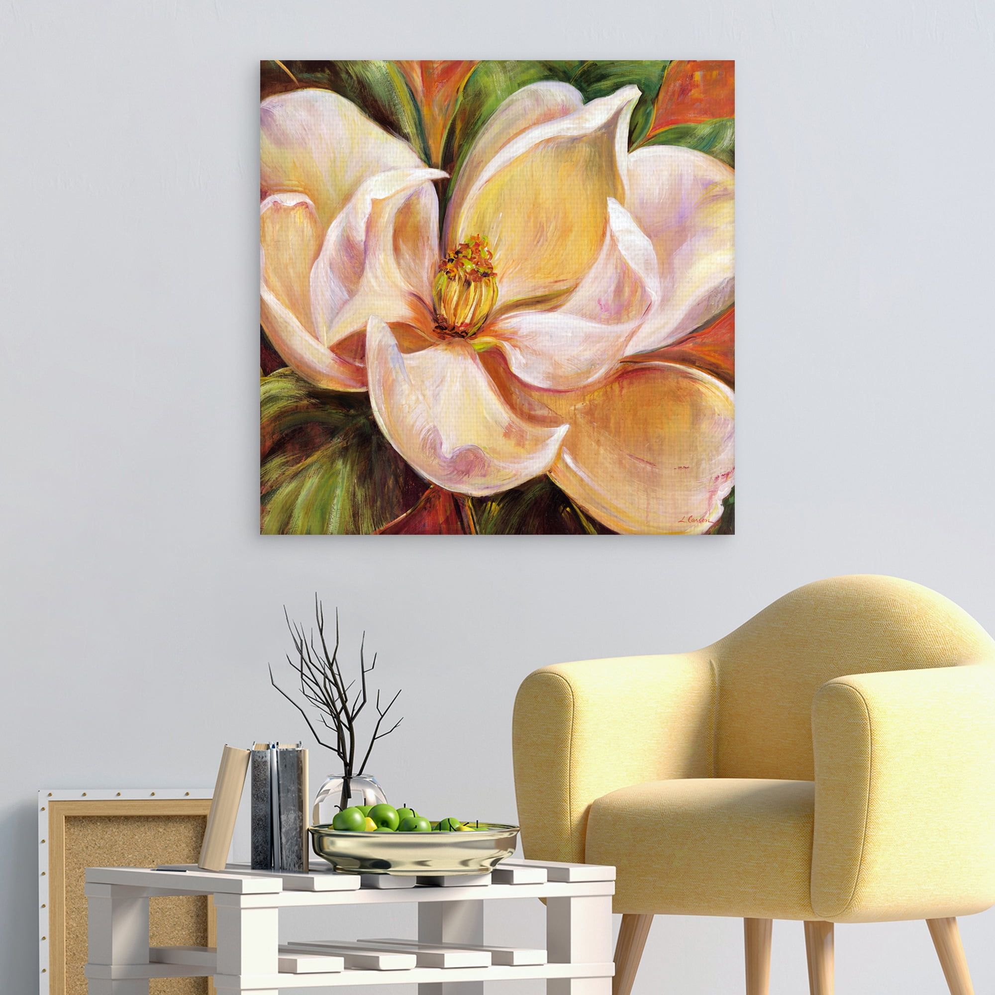 Magnolia Glow I by Carson Canvas Art Print