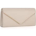 thumbnail image 2 of Bolso de mano Nodeber de piel vegana con tapa, color beige, 2 of 8