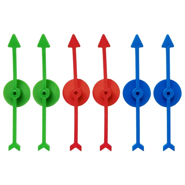 MOVTOTOP Assorted Color Plastic Game Spinners for Play with Delicate Design and Interesting Shape 6pcs