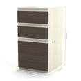 thumbnail image 2 of Bestar Prestige Plus 3 Drawer Pedestal in White Chocolate and Antigua, 2 of 2