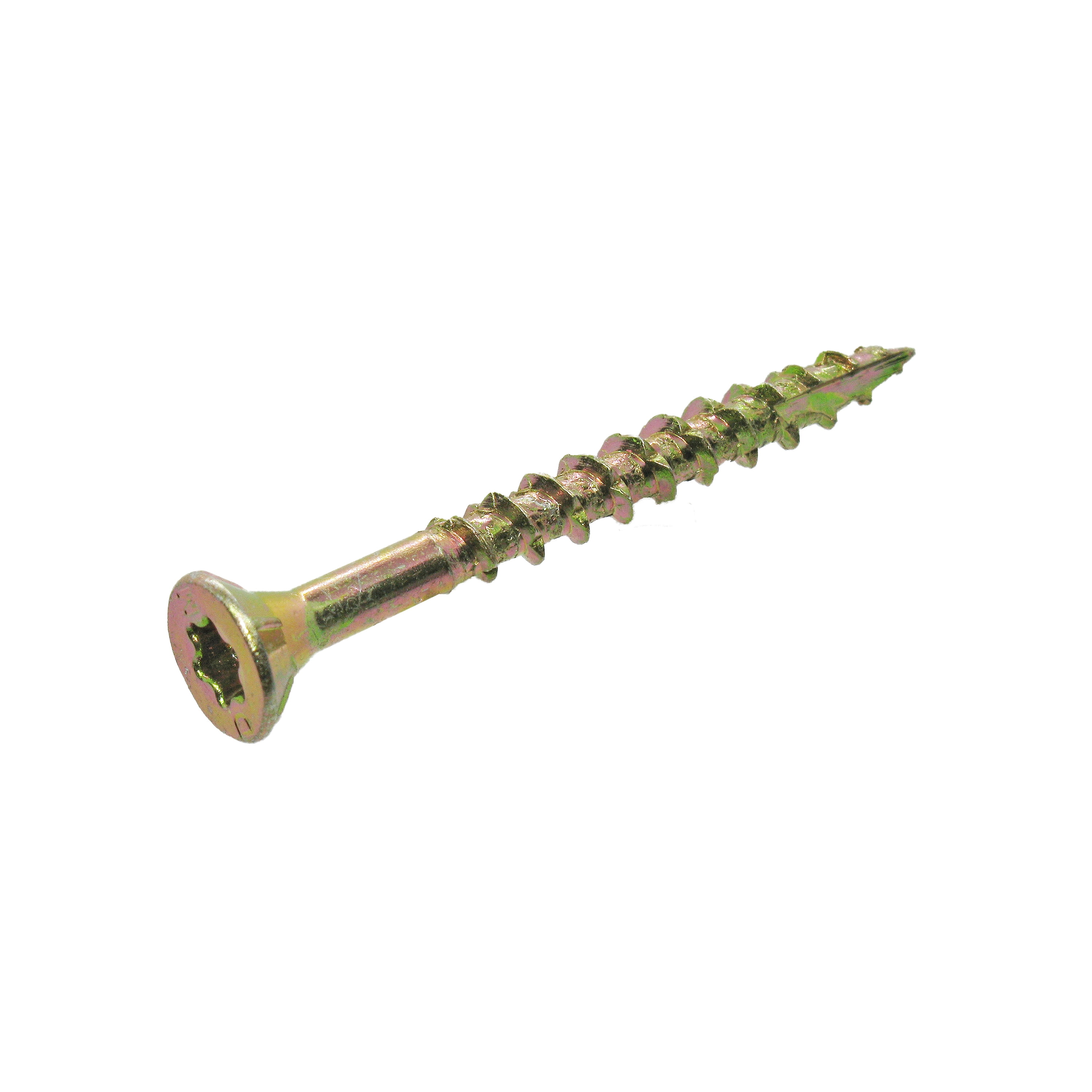 Grip-Rite #8 X 1-3/4 in. Star Drive Gold Construction Wood Screw 1 lb.
