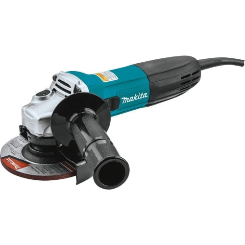 Makita GA4530X 4-1/2" Angle Grinder with 5 Wheels, 6 Amp, 11000 RPM