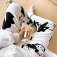thumbnail image 1 of New Sanrio Hello Kitty Kuromi Melody Cartoon Pants Y2K Women's Home Warmth Plush Sleepwear Pants Kawaii Girls' Casual Pants Gift, 1 of 4