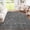 Grey, variant on Large Living Room Rugs 10x13 Non-Slip Contemporary Accent Carpet, Non-Shedding Solid Textured Floor Cover, Modern Minimalist Distressed Mat for Dining Room, Bedroom, Office, Dark Grey