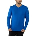thumbnail image 4 of X RAY JEANS Mens Basic V-Neck Sweater Pullover, Royal Blue, 5XL, 4 of 10