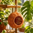 thumbnail image 4 of THOPBPRK Hanging Bird Nesting House, Cozy Shelter And Sleeping Hut For Small Pet Birds, Parrot Cage Accessory For Parakeets, Cockatiels, Lovebirds, And Finches, 1Pack C, 4 of 7