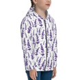 thumbnail image 5 of Sikiie Lavender Flowers Zip Up Hoodie Teenage, hoodies for Teenage, Zipper Sweatshirt Jacket for Daily, Traveling-Medium, 5 of 6