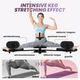 thumbnail image 4 of Leg Stretcher with 0~240° Range & 360° Casters, 6" PU Cushion Leg Stretching Split Machine with 62.2" Size & 330 LBS Capacity, Black Flexibility Stretching Machine with Steel Frame, for Home, Gym, 4 of 7