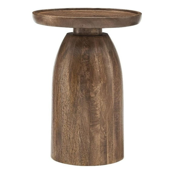 Pemberly Row Modern / Contemporary Wood Side Table in Walnut