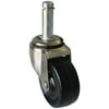 Shepherd Hardware 9193 Swivel Caster, 2 in Dia Wheel, 7/8 in W Wheel, Rubber Wheel, 80 lb