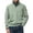 Green, variant on Migroa Mens Solid Color Half Zip Sweatshirt, Men's Solid Color Half Zip Sweatshirt, Stand Collar Long Sleeve Hoodless Top, Casual Sport Shirt Stand Collar Hoodless Top Sport Casual Wear, Sports,