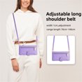thumbnail image 4 of ELEHOLD for Samsung Galaxy A16 5G Wallet Case Crossbody, Zipper Phone Case with Card Holder Large Capacity Wrist Strap Leather Purse Cover for Women Men for Samsung Galaxy A16 5G,Purple, 4 of 8