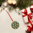 thumbnail image 6 of Gaeub Blue Batterflies Sunflower Print Christmas Ornaments for Christmas Tree,Christmas Decor,Christmas Decorative Hanging Pendants,Acrylic Christmas Decorations -Round Shape, 6 of 7