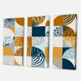 thumbnail image 3 of Designart ' Retro Semicircles Squares and Circles ' Modern Canvas Wall Art Print, 3 of 3