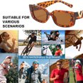 thumbnail image 5 of Gafas de sol de viaje con protección solar, de moda europea y americana, fabricadas en PC y metal., 5 of 5