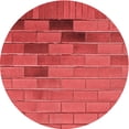 thumbnail image 1 of Ahgly Tapis Rond Lavable en Machine Intérieur Transitionnel Rouge, 3 Pieds Rond, 1 of 7