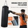 thumbnail image 2 of KFFKFF Heavy Punching Bag Set Hanging Boxing Bag MMA Training with Chain Unfilled, 2 of 9