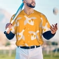 thumbnail image 6 of Balery Flying Ducks Baseball Jersey for Men Casual Button Down Shirts Short Sleeve Active Team Sports Uniform-Small, 6 of 9