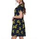 thumbnail image 2 of Easygdp Avocado para Vestido Transpirable de Mujer, Vestido Suelto de Manga Corta con Pliegues y Bolsillos para el Verano, 2 of 6