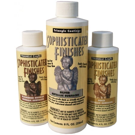 UPC: 0035711101845 | Sophisticated Finishes Instant Antiquity Metallic Surfacing Solution 4 oz. Blackened Bronze