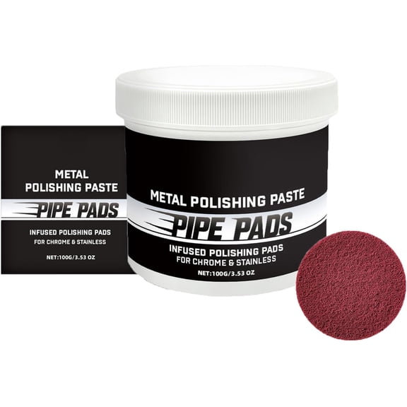 Metal Polish Paste with Pads for Car Truck Motorcycle Furniture
