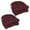 Burgundy, variant on Blazing Needles 16-inch Solid Twill U-shaped Tufted Chair Cushions (Set of 4)