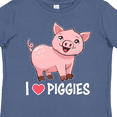 thumbnail image 4 of Inktastic I Love Piggies Cute Pig Boys or Girls Toddler T-Shirt, 4 of 5