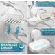 thumbnail image 3 of Suction Cup Soap Dish Suction Cup Soap No Drilling & Reusable 1 Second Installation Shower Soap Dish Load 5KG Waterproof Support for Tiles Shower Wall, 3 of 5