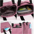 thumbnail image 4 of Bolso de hombro de nailon ligero e impermeable, bolsos de hombro para mujer, gran capacidad, bolso de mano multibolsillos para el trabajo, viajes diarios, 4 of 5