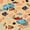 Orange Cream, variant on Castle Fairy Watercolor Tropical Surf Poster Bed Sheets 4-Piece,Palm Leaf Surfboard Wave Art Full Size Sheets,Cream Teal,1 Fitted Sheet,1 Flat Sheet and 2 Pillowcases
