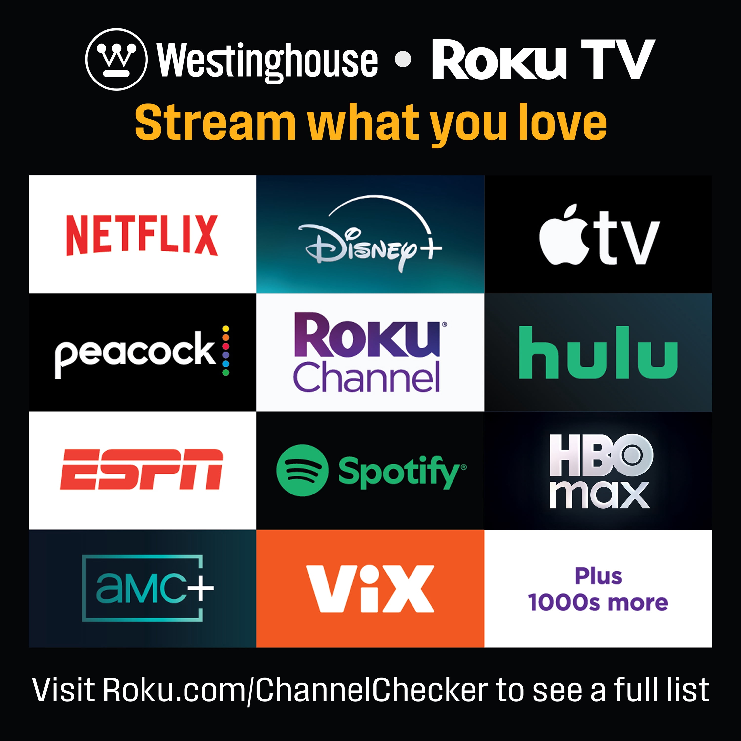 Westinghouse 50” Mini-LED 4K UHD Roku TV, Dolby Vision HDR, QLED Quantum Color, Local Dimming, MEMC Motion, HomeKit
