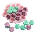 thumbnail image 3 of Cubitos de hielo de silicona BRILLAR 19 cavidades Rojo Verde, 3 of 5