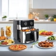 thumbnail image 6 of MIRASTON 8.5QT Family Size Capacity Air Fryer, 8-in-1 Functions, Digital Window, Stainless Steel, 6 of 9