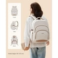 thumbnail image 6 of LOVEVOOK Laptop Backpack for Women, 15.6-Inch Work Backpack, Back to School Bookbag for College Student Teen Girls, Casual Personal Item Travel Bag Business Computer Daypack for Teacher Nurse, Gift, 6 of 6