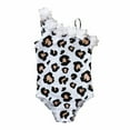 thumbnail image 2 of uublik Toddler Baby Girl Swimsuit Flower Print Swimwear One Piece Bathing Suit, 2 of 5