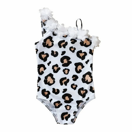 

TAIAOJING Toddler Baby Girls Summer Swimsuits Beachwear Kids Flower Bikini Swimwear Swimwear Bathing Suit 3-4 Years