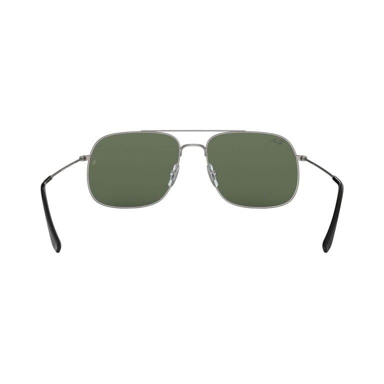 NEW- Ray-Ban Square Metal Glasses with Green Lenses Ray-Ban RB3784D XL (0 - 145) with Green lenses and Silver  main image 2