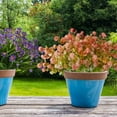 thumbnail image 3 of Artificial Eucalyptus Flowers, Fake Artificial Greenery UV Resistant No Fade Faux Plastic Plants for Wedding Bridle Bouquet Outdoor Home Garden Kitchen Office Table Vase(Red), 3 of 5
