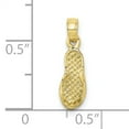 thumbnail image 3 of 10K 3-D Single Flip-Flop Charm 10K7210, 3 of 4