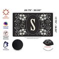 thumbnail image 2 of Toland Home Garden 800075 Tapis de Step Designer Souple, Standard, Monogramme S, Métallique, 2 of 5
