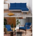 thumbnail image 6 of Pure Navy Blue Couch Cushion Covers Stretch, Washable Sofa Seat Covers Individual Seat Cushion Sofa Slipcovers Simple Solid Color Couch Cover Furniture Protector M-1PCS, 6 of 7