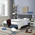 thumbnail image 5 of Modway Ruthie Queen Fabric Platform Bed with Round Splayed Legs in Gray, 5 of 6