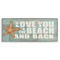Stupell Industries Beach & Back on Bricks Animals & Insects Painting Gray Framed Art Print Wall Art, 24 x 10