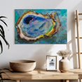thumbnail image 3 of Elephant Stock Oyster Two Wall Art - Horizontal Canvas Wall Art - Hallway Wall Decor - Animal Canvas - Blue And Beige Decor By Jeanette Vertentes - 24" x 16", 3 of 8
