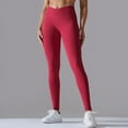 thumbnail image 2 of Sngxgn Lined Leggings Women Thermal Warm Pants High Waisted Winter Thick Yoga Tights(Red,L), 2 of 8