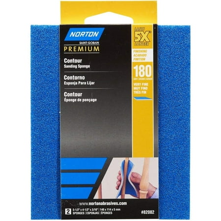 Contour Sanding Pads - Norton 82082 5X 180 Grit Contour Sanding Pads, The flexible sanding abrasive is perfect for curved, contoured or flat surfaces of wood, metal, paint,.., By Norton Co