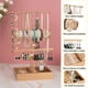 thumbnail image 3 of Organizador de joyería, estante alto de almacenamiento de collares de 3 niveles, con bandeja para joyería, soporte de árbol joyas, Para guardar y exhibir anillos, collares, aretes, pulseras, 3 of 7